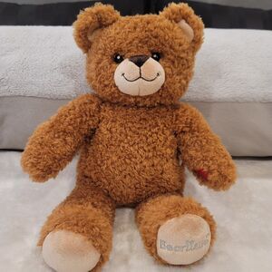 Build A Bear Brown Teddy Bear Plush 16" BAB w/winter boots Stuffed 'Bearlieve'